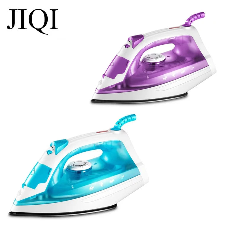 JIQI Handheld Garment Steamer Electric Steam Iron Soleplate Wet&Dry Laundry Ironing Machine Mini Travel Clothes Wrinkle Removal