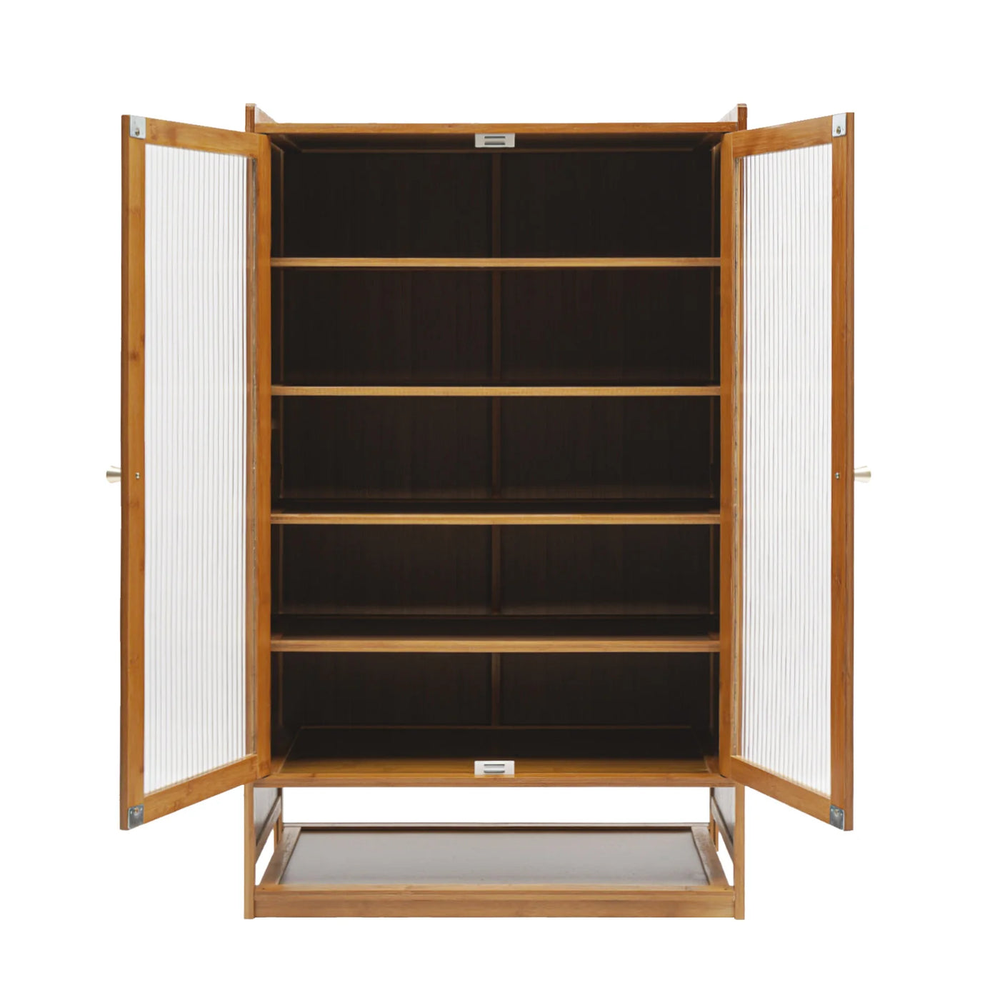 Shoe Cabinet, Free Standing Shoe Cabinet, Shoe Cabinet with Magnetic Doors Premium Bamboo, Fibreboard for Entrances, Porches