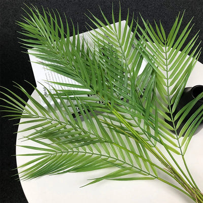 80-125cm Large Artificial Palm Tree Fake Monstera Plant Plastic Fern Plant Leaves Tropical Outdoor Plants For Home Garden Decor