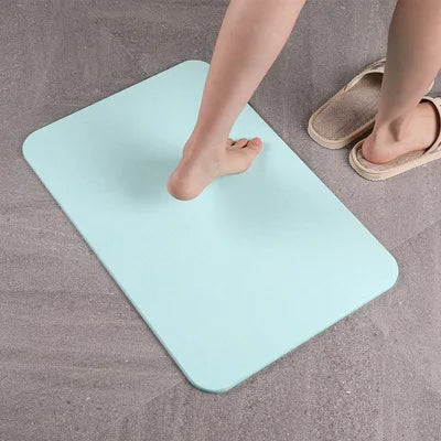 Absorbent Bathroom Door Diatomite Non-Slip Foot Mat Quick-Dry Diatomite Mat Water-Absorbing Diatom Mud Mats Bathroom Accessories