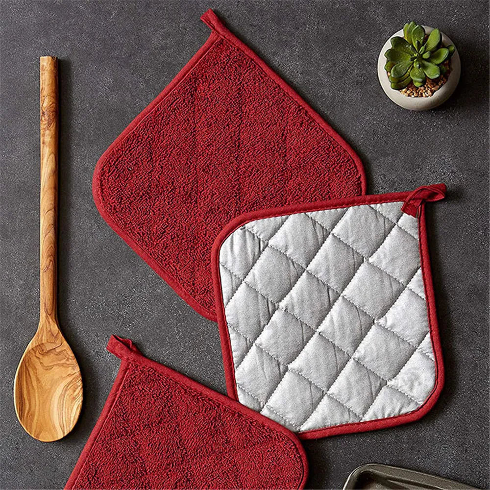 Cotton Cooking Pot Holder Potholders Heat Resistant Hot Pads Dining Table Mat Coaster Kitchen Tool for Cooking Baking Placemat