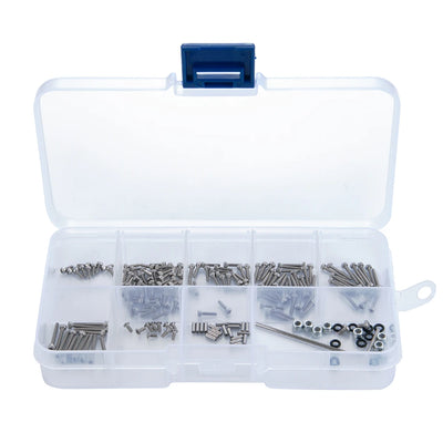 AXSPEED Screws Pins Repair Tools Kit with Storage Box for 1/18 1/24 RC Crawler Car TRX4M SCX24 AX24 FMS FCX24 Repair Parts