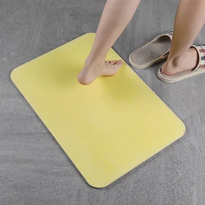 Absorbent Bathroom Door Diatomite Non-Slip Foot Mat Quick-Dry Diatomite Mat Water-Absorbing Diatom Mud Mats Bathroom Accessories