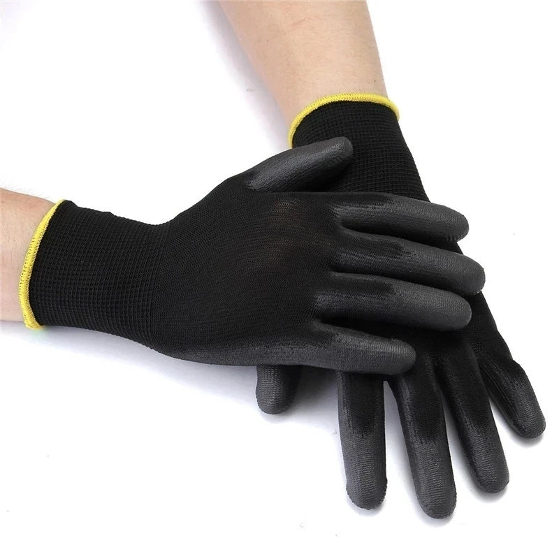 Nitrile Safety Coated Work Gloves, PU Gloves and Palm Coated Mechanical Work Gloves for Construction and Maintenance Vehicles