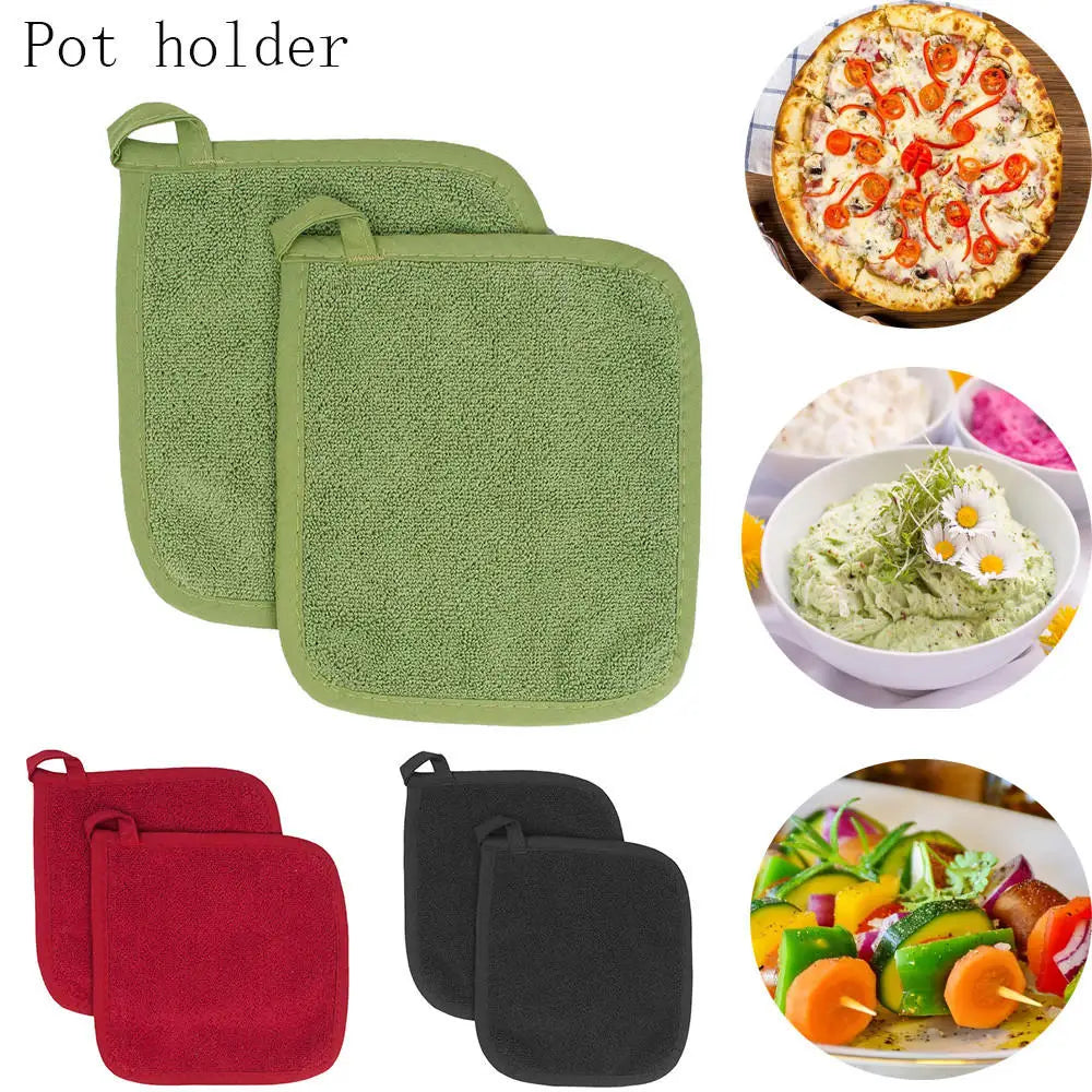 Cotton Cooking Pot Holder Potholders Heat Resistant Hot Pads Dining Table Mat Coaster Kitchen Tool for Cooking Baking Placemat