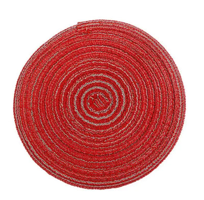 4/6/8pcs Placemats Non-slip Table Mat Cup Pad Heat Resistant Bowls Cups Coaster Tableware Mat Dish Pads Linen Mats Cup Holder