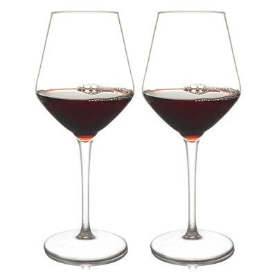 Unbroken Plastic Wine Glass Goblet High Quality Transparent Tritan Plastic Material Lightweight Food-Grade Cup 420ml