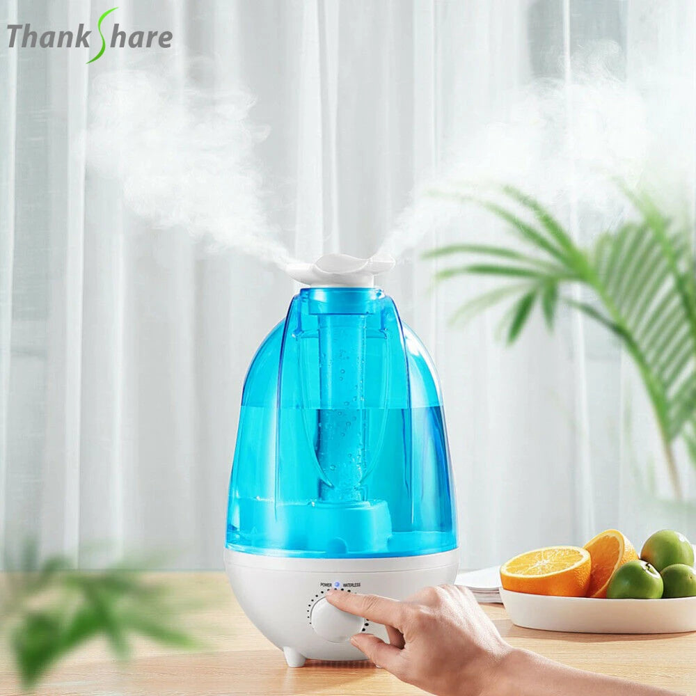 Ultrasonic Air Humidifier Mini Aroma Humidifier Air Purifier With LED Lamp 4L Humidifier Portable Mist Maker For Home Office