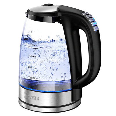 DEVISIB Electric Kettle Temperature Control 4Hours Keep Warm 2L Glass Tea Coffee Hot Water Boiler Food Grade 304 Stainless Steel