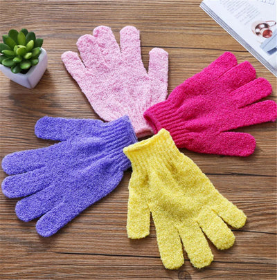 1PCS Bath Scrub Glove Exfoliating Body Facial Tan Massage Glove Exfoliator Glove Random Color Bath Shower Wash Hot