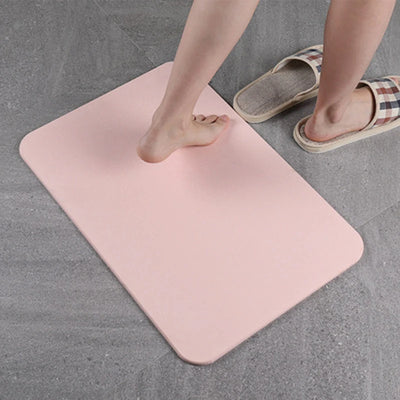 Absorbent Bathroom Door Diatomite Non-Slip Foot Mat Quick-Dry Diatomite Mat Water-Absorbing Diatom Mud Mats Bathroom Accessories