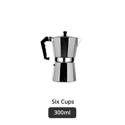 Coffee Maker Aluminum Espresso Percolator Pot Coffee Maker Moka Pots 1cup/3cup/6cup/9cup/12cup Stovetop Coffee Maker