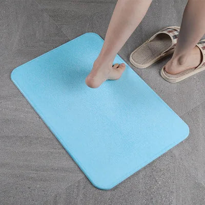 Absorbent Bathroom Door Diatomite Non-Slip Foot Mat Quick-Dry Diatomite Mat Water-Absorbing Diatom Mud Mats Bathroom Accessories