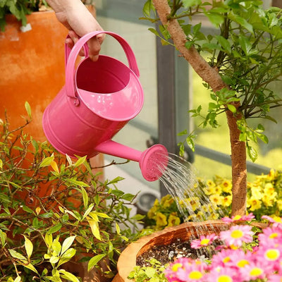 1.5L Iron Watering Can Home Bonsai Plant Shower Tool Gardening Water Pot Sprinkled Kettle Garden Irrigation Spray Bottle