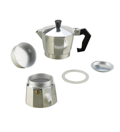 Coffee Maker Aluminum Espresso Percolator Pot Coffee Maker Moka Pots 1cup/3cup/6cup/9cup/12cup Stovetop Coffee Maker