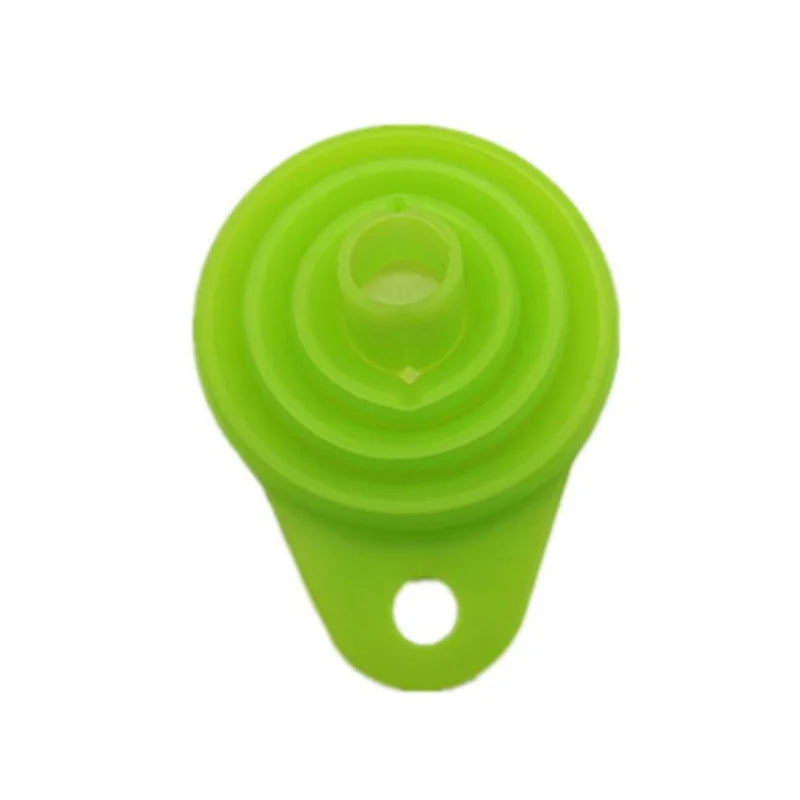 1PC/2pc Mini Foldable Funnel Silicone Collapsible Funnel Folding Portable Funnels Be Hung Household Liquid Dispensing Telescopic