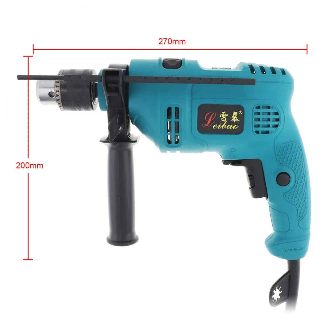 220V 550W Handheld Electric Pistol Drill with Dual Use Variable Speed Switch and 13mm Drill Chuck for Handling Screws/Polishing