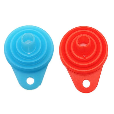 1PC/2pc Mini Foldable Funnel Silicone Collapsible Funnel Folding Portable Funnels Be Hung Household Liquid Dispensing Telescopic