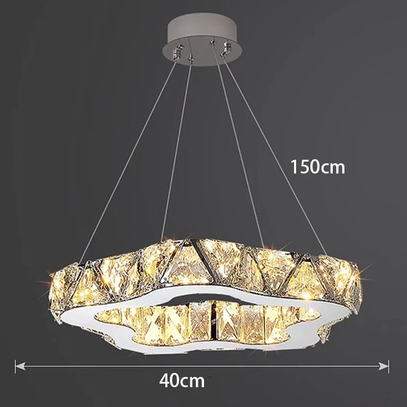 Modern home decoration crystal chandelier, stair Pendant lamp, living room Pendant lights, interior lighting