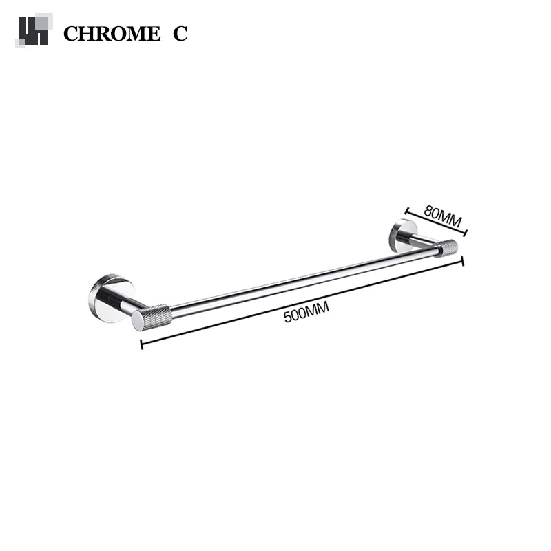 Towel Rack Towel Hanger Bath Towel Holder Wall Hanging Towel Bars Stainless Steel Bathroom Shelf Kitchen Cloth Rack