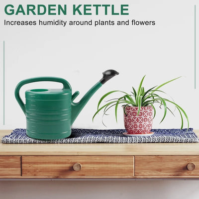 Watering Can With Green 10 Litre 2 Gallons Garden Flower Water Bottle Watering Kettle With Handle Long Mouth