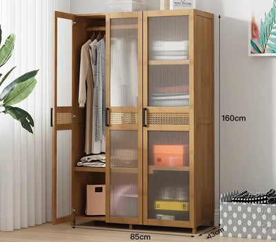 Partitions Cabinet Closet Display Nordic  Storage Modern Luxury Wardrobe Minimalist Bedroom Wooden Szafy Do Sypialni Furniture