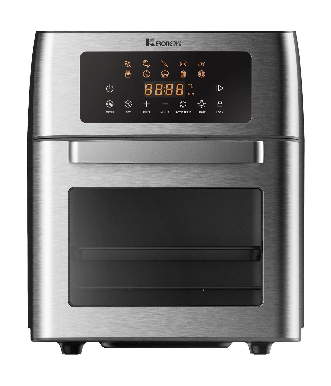 Nuwave Brio 15.5Qt Air Fryer Rotisserie Oven, X-Large Family Size, Powerful 1800W, 4 Rack Positions,Temp Controls