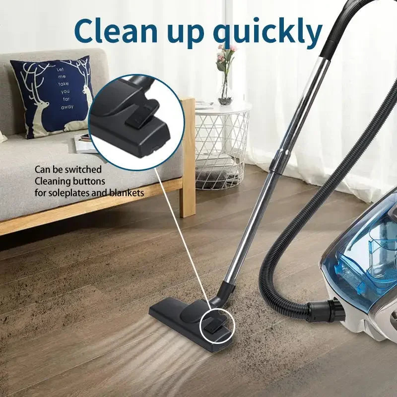 Houselin 2500W Bagless Canister Vacuum Cleaner, Lightweight Vac for Carpets and Hard Floors