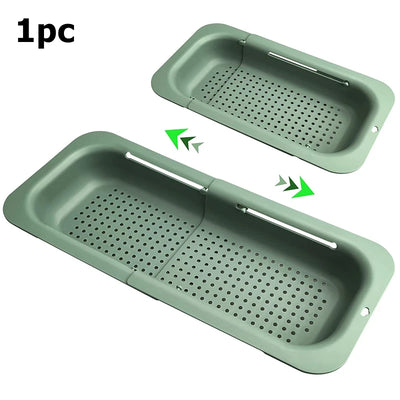 Collapsible Sink Colanders and Strainers Basket Extendable Fruit Vegetable Drainer for Kitchen Food Strainer to Drain Pasta