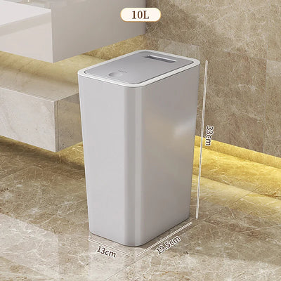 Garbage Bin For Household Square Press Style Luxury Style Living Room Kitchen Bathroom With Lid Garbage Bin