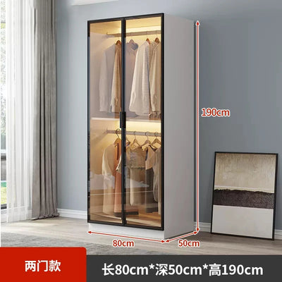 Organizer Partitions Wardrobe Mirror Cabinets Storage Cupboard Wooden Wardrobe Space Saving Cheap Cube Muebles Hotel Furniture