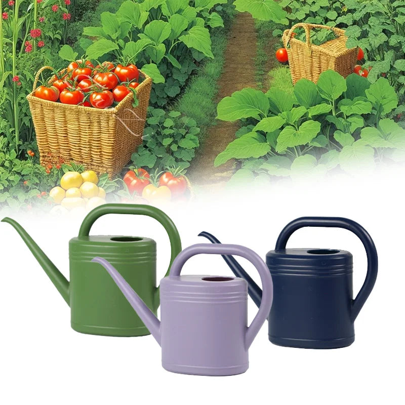 1/2L Watering Can Plastic Long Spout Kettle Nordic Style Garden Flower Pot for Indoor Outdoor Bonsai Plants Gardening Shower