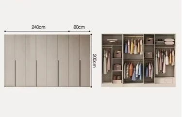 Cosmetics Nordic Wardrobe Modern Luxurious Storage Partitions Wardrobe Clothes Organizer Szafy Do Sypialni Bedroom Furniture