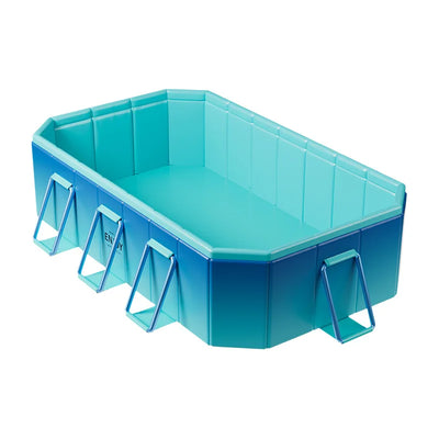 Foldable Non-Inflatable Kids' and Adults' Outdoor Swimming Pool - Hard Plastic Shell, Kid Pool for Backyard Dog Pools