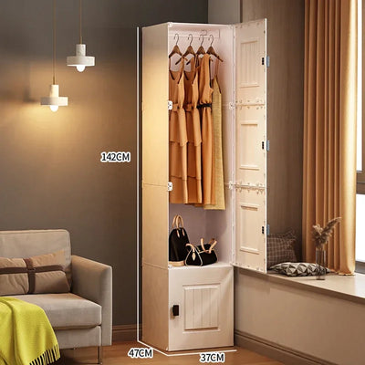 Nordic Minimalist Wardrobe Cupboard Storage Organizer Partitions Bedroom Closet Portable Living Room Muebles Trendy Furniture