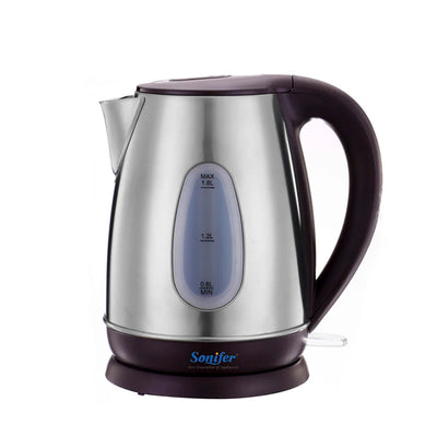 1.7L Electric Kettle Stainless Steel Kettle Cordless 2200W Household Kitchen Fast Heating Boiling Teapot Pot For Gift Sonifer