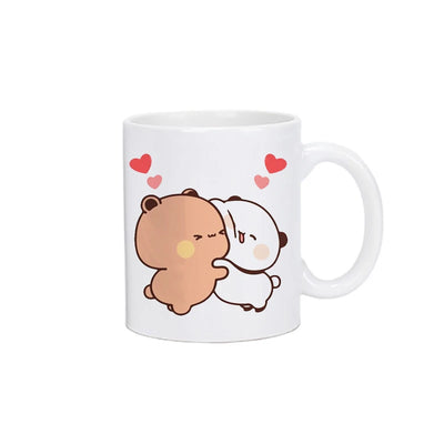 Panda Bear Bubu Dudu Coffee Milk Cup Mocha Cat Panda Bear Couple Christmas Mug Kawaii Cups Original Mugs Free Shipping Drinkware