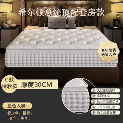 King Sized Latex Mattress Double Modern Latex Luxury Memory Foam Mattress High Quality Queen Colchones Bedroom Furniture