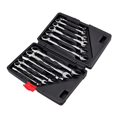 12pcs Fixed Spanners Ratchet Wrench Hand Tool Set Kit 8-19mm Spanners Ratchet Hardware Hand Tools Flexible Combination Spanners