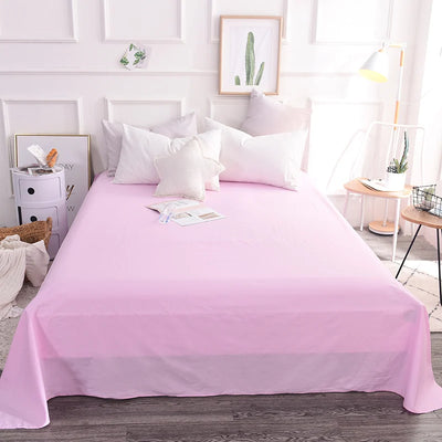 100% Pure Cotton Black Flat Sheet 1pc High Quality Solid Color Soft And Comfortable Bed Sheet постельное белье (No Pillowcase）