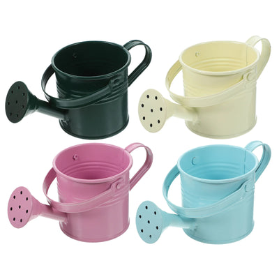 5 Pcs Watering Can with Long Mouth Home Pot Pink Cover for Plants Indoor