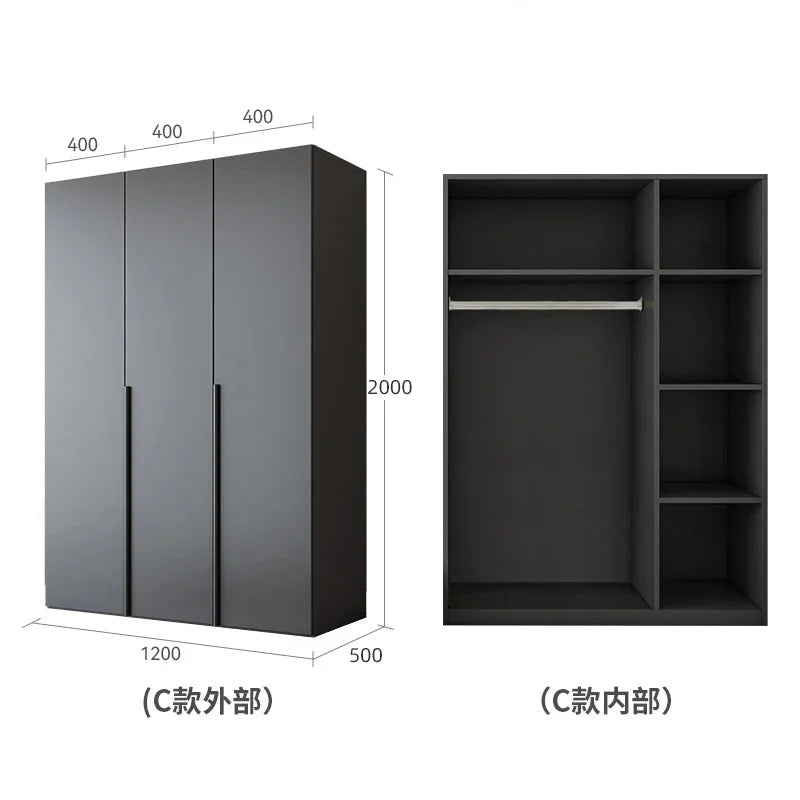 Waterproof Clothes Wardrobe Organization Bedroom Luxury Systems Wardrobe Living Room Shelf Dressers Szafa Na Ubrania Furniture