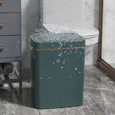 15L Smart Sensor Trash Can Garbage Bucket Waterproof Narrow Seam Automatic Trash Bin Wastebasket for Kitchen Toilet Bedroom