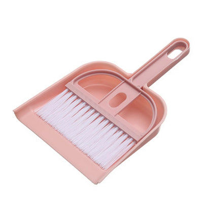 2Pcs/Set Small Broom Dustpan Set Cartoon Rabbit Bear Frog Pattern Keyboards Cleaning Mini Broom Dustpan Set