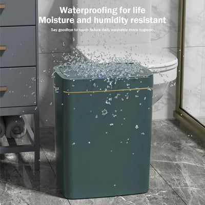 15/18L Smart Trash Can Automatic Sensor Dustbin Electric Waste Bin Waterproof Wastebasket For Kitchen Bathroom Recycling Trash