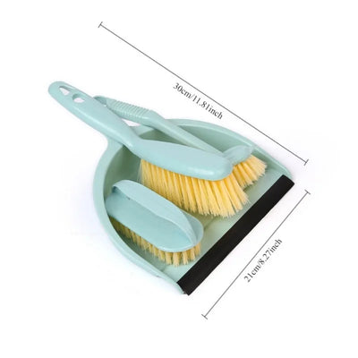 4 pcs Mini Plastic Kitchen Home Window Cleaning Dustpan and Brush Set Dustpan Set Small Dust Pans with Brush Set Cleaning Tool