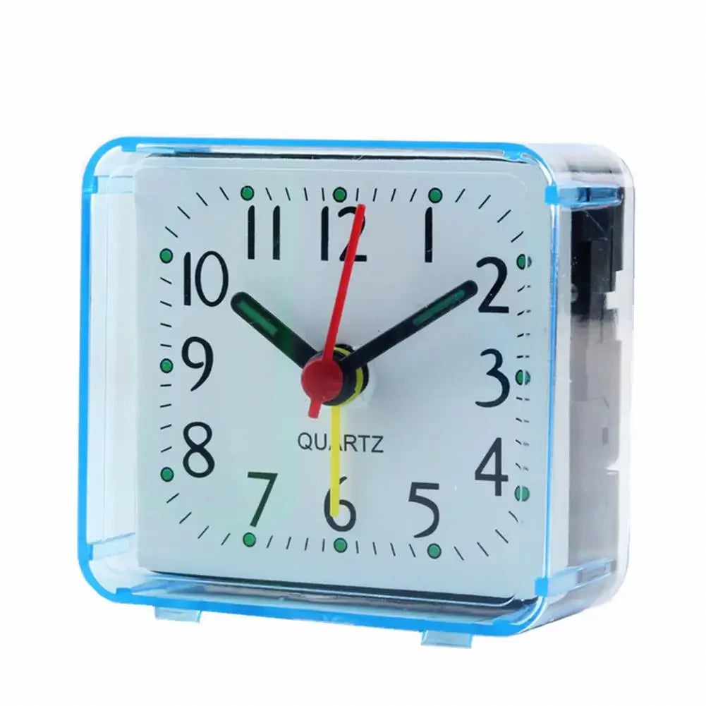 Wake Up Clocks Alarm Clock Office 1 AA Battery Small Square 1 Pcs 6.2x3x5.9cm Candy Colors Easy-To-Read Numbers