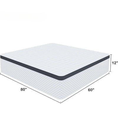 Queen Size Mattresses, 12 Inch,Gel Memory Foam Individual Pocket Spring for Motion Isolation, Medium Firm Feel, Mattresses