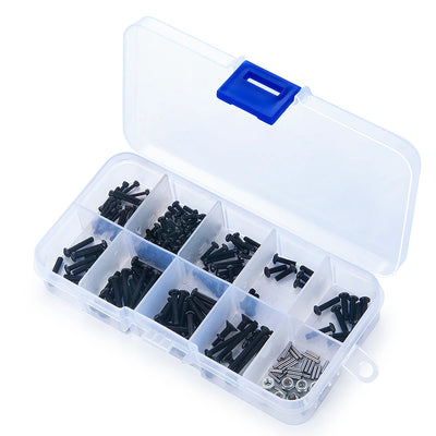 AXSPEED Screws Pins Repair Tools Kit with Storage Box for 1/18 1/24 RC Crawler Car TRX4M SCX24 AX24 FMS FCX24 Repair Parts