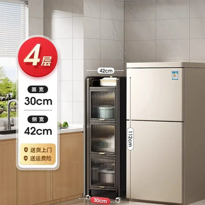 Modern Metal Kitchen Cabinets Multi-layer Storage Cabinet Floor Racks Multifunctional Furniture for ZT50KC